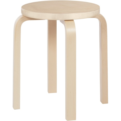 bouleau vernis naturel - Stool E60 - édition classique - Artek