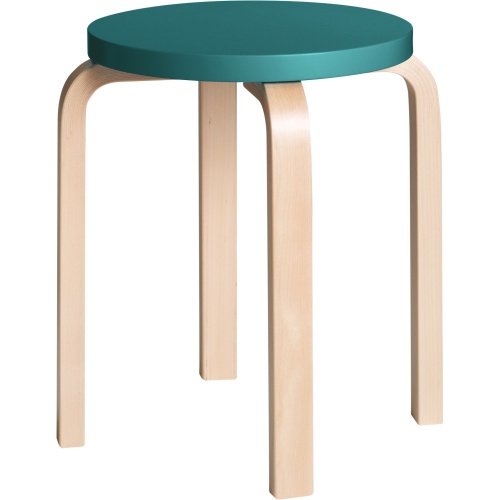 pétrole / bouleau - Stool E60 - Artek