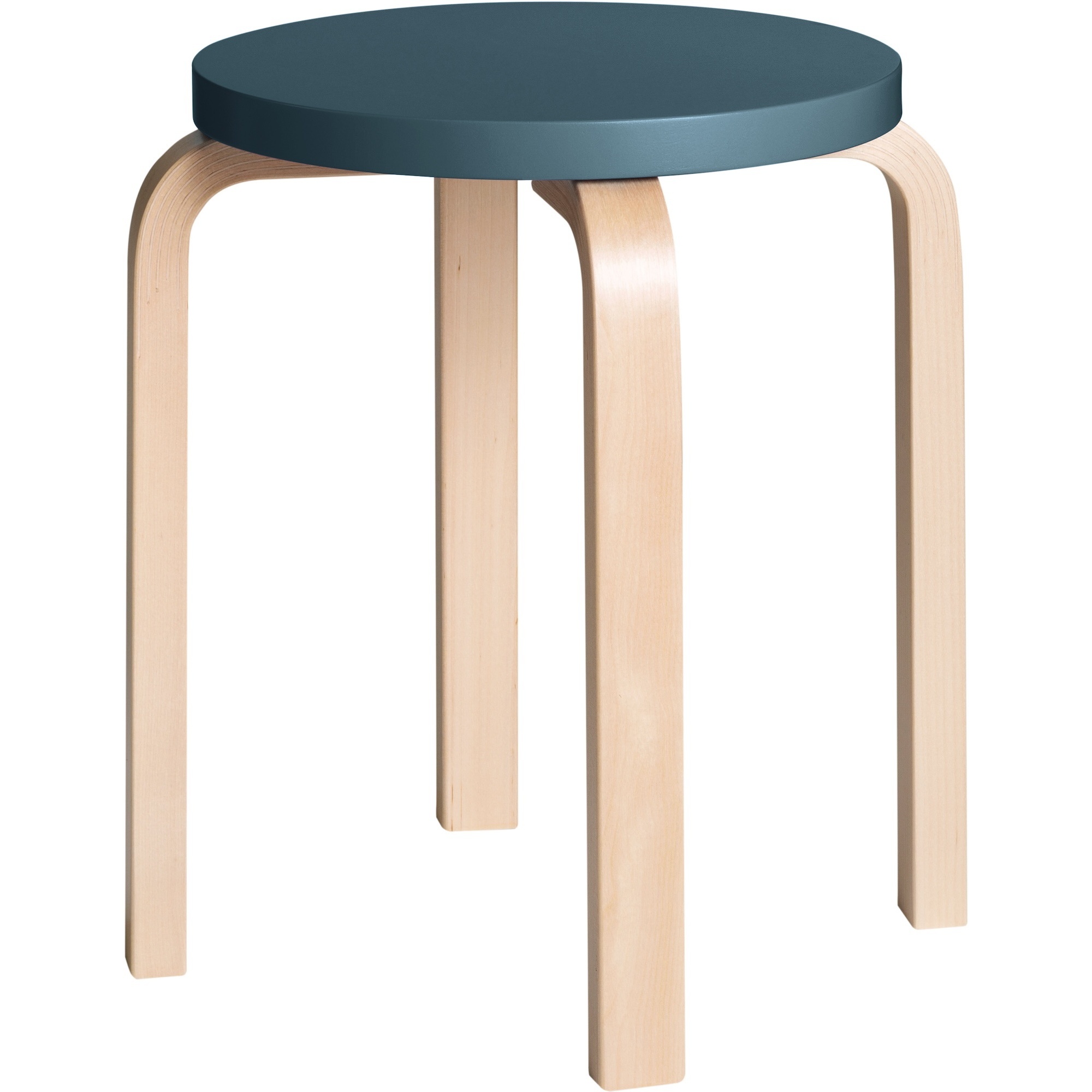 bleu / bouleau - Stool E60 - Artek