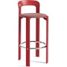 Tabouret de bar REY H75cm, Rouge Scarlet + Steelcut trio 636 - HAY