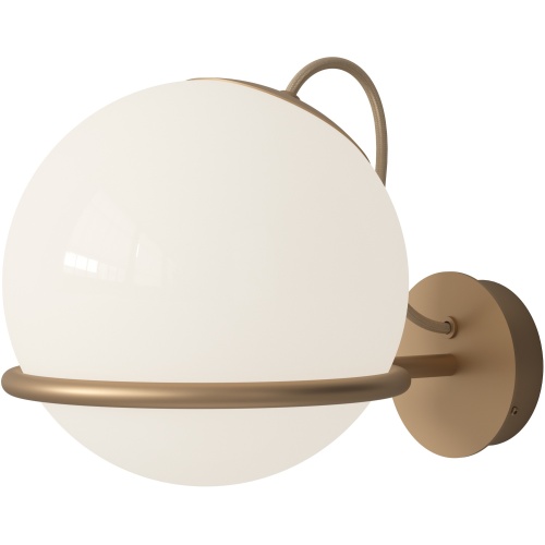 Astep – Model 238/1 wall lamp, champagne + opal glass