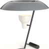 Astep – Lampe de table Model 548, gris et laiton bruni foncé