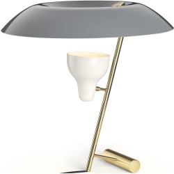 Astep – Model 548 table lamp, grey and polished brass