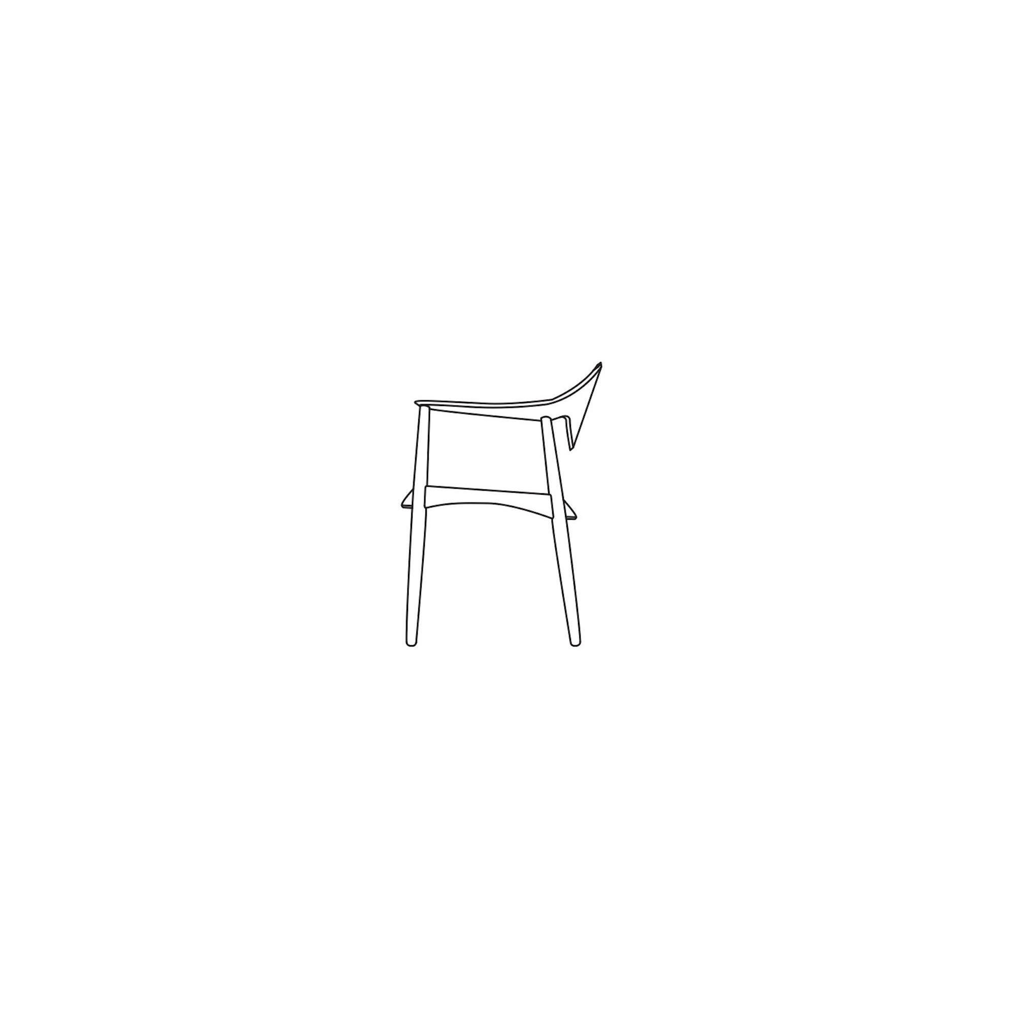 Metropolitan Chair - wooden back & armrests - Carl Hansen & Søn