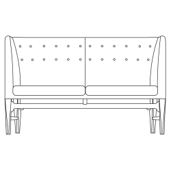 2-seater - Mayor sofa - AJ6 - &Tradition