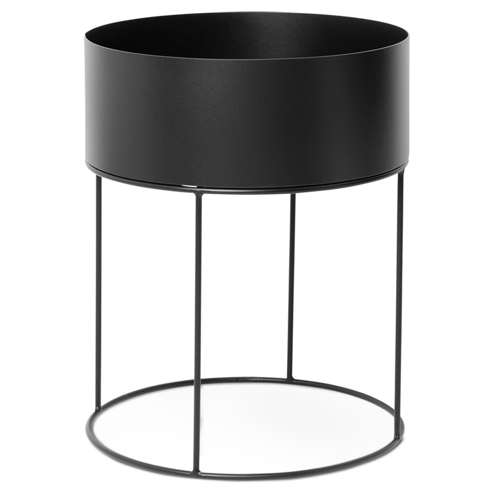 Ferm Living – Plant Box round, black