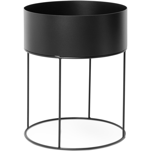 Ferm Living – Plant Box ronde, noir