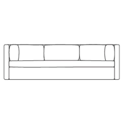 3-seater - Hackney sofa - HAY