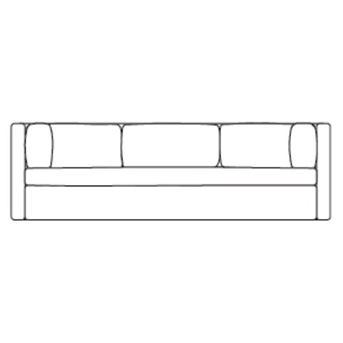 3-seater - Hackney sofa - HAY