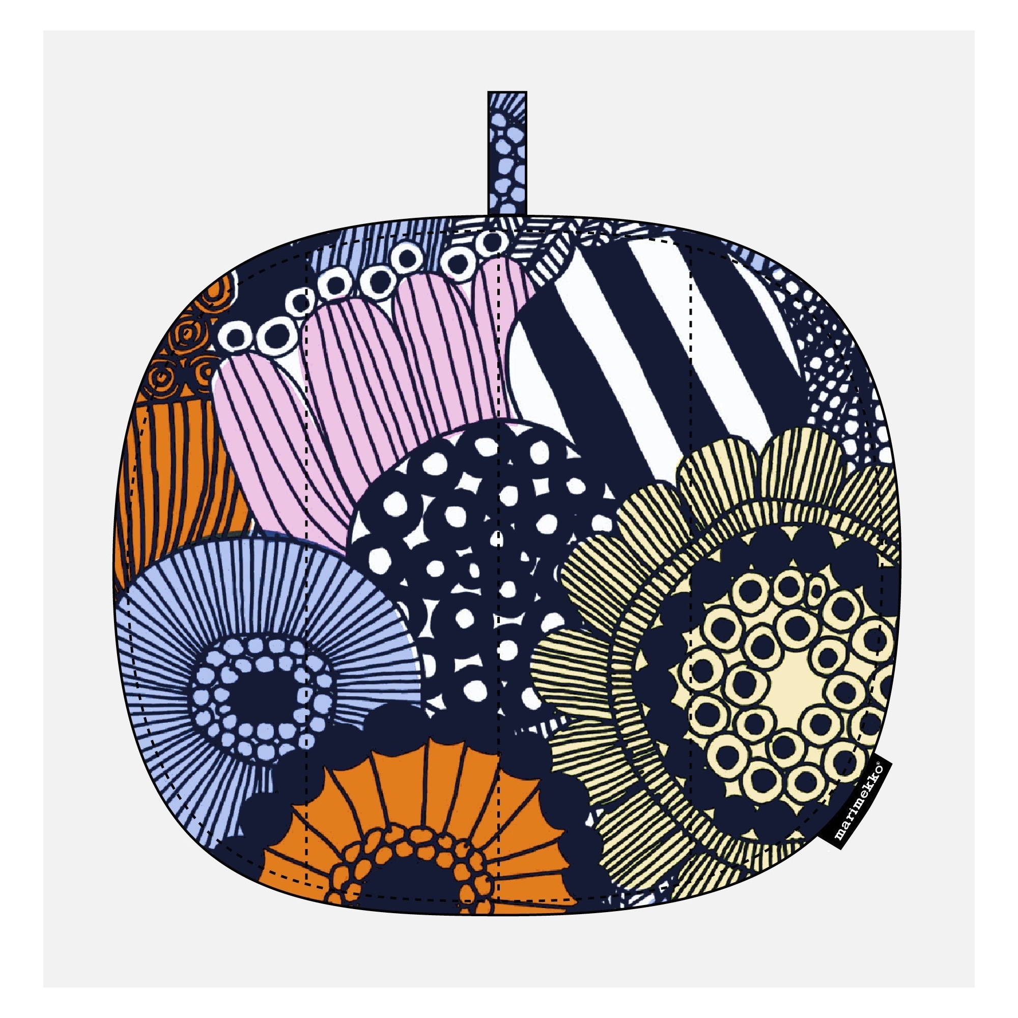 Siirtolapuutarha 123 kettle holder - Marimekko