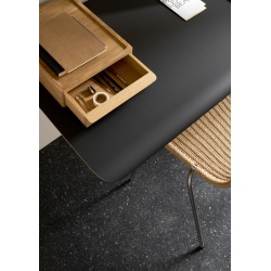 Carl Hansen & Søn – AB019 wall desk with drawer, black laminate