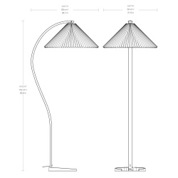 Gubi – Lampadaire Timberline