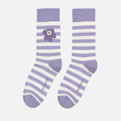 Chaussettes Kasvaa Tasaraita Unikko - 153 - Marimekko