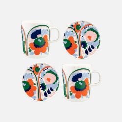 Karuselli 152 mug & plate set - Marimekko