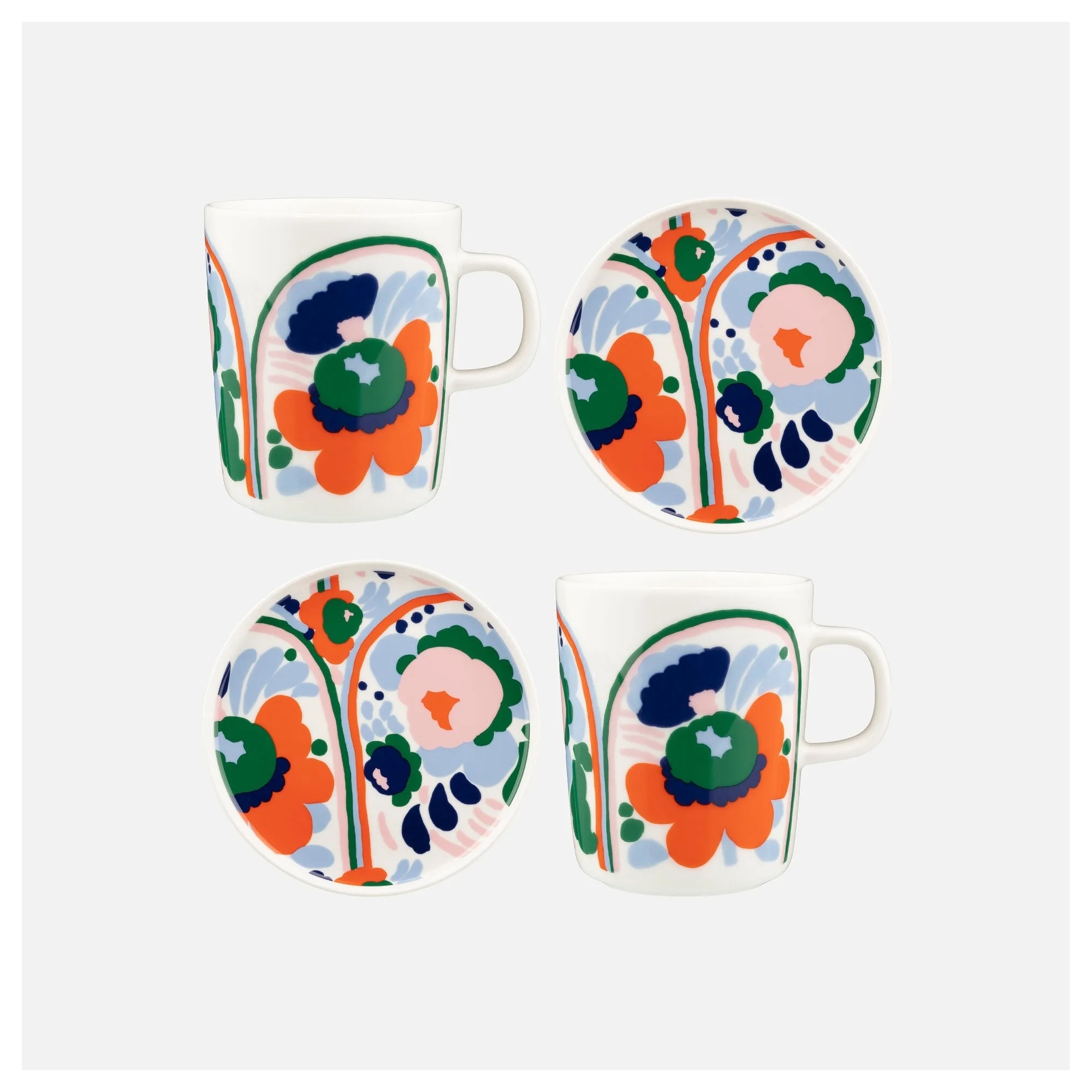 Karuselli 152 mug & plate set - Marimekko