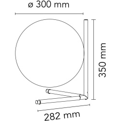 Flos – Lampe de table IC T2, laiton (F3172059)