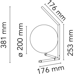 Flos – IC T1 low table lamp, brass (F3171059)