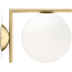 Flos – IC C/W1 wall/ceiling lamp, brass (F3178059)