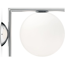 Flos – IC C/W1 wall / ceiling lamp, chrome (F3178057)