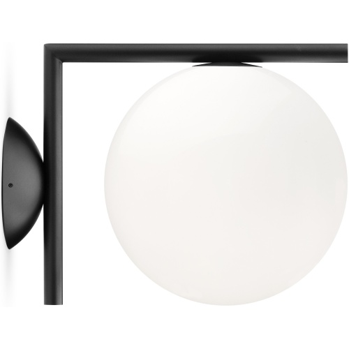 Flos – IC C/W1 wall / ceiling lamp, black (F3178030)