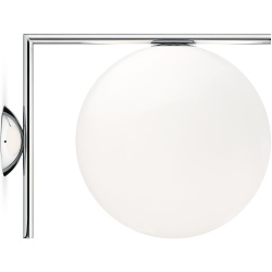 Flos – IC C/W2 wall / ceiling lamp, chrome (F3179057)