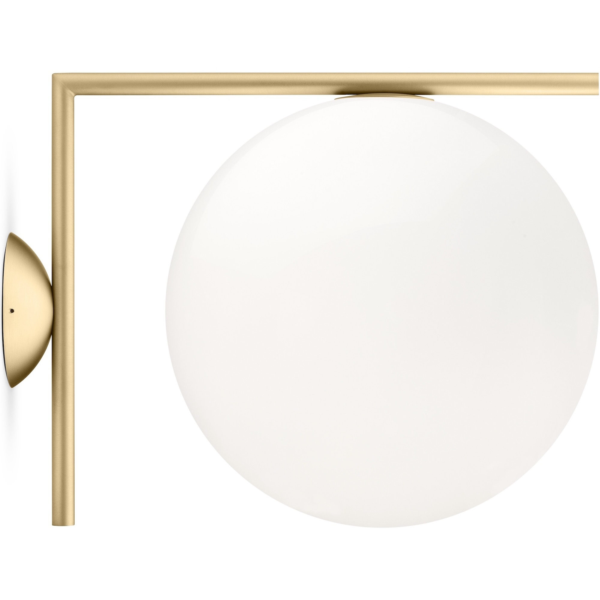 Flos – IC C/W2 wall / ceiling lamp, brass (F3179059)