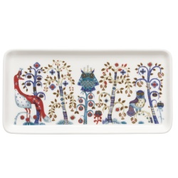 12 x 24 cm - assiette rectangulaire Taika blanc - Iittala