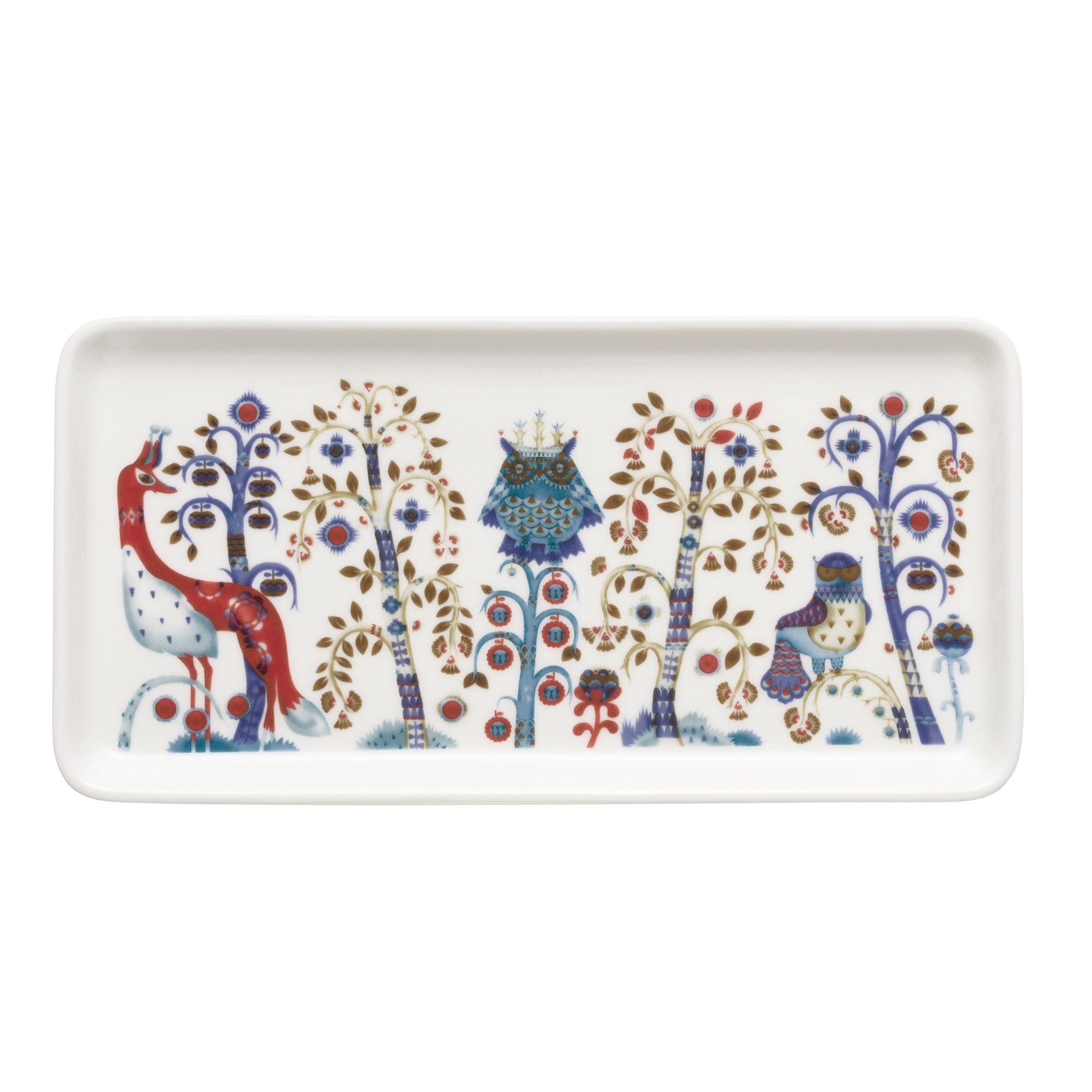 12 x 24 cm - assiette rectangulaire Taika blanc - Iittala