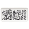 12 x 24 cm - assiette rectangulaire Taika noir - Iittala