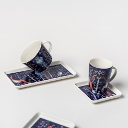 12 x 24 cm - assiette rectangulaire Taika bleu - Iittala