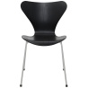 Series 7 chair (n°3107) – Black / Nine Grey – Coloured ash – Fritz Hansen