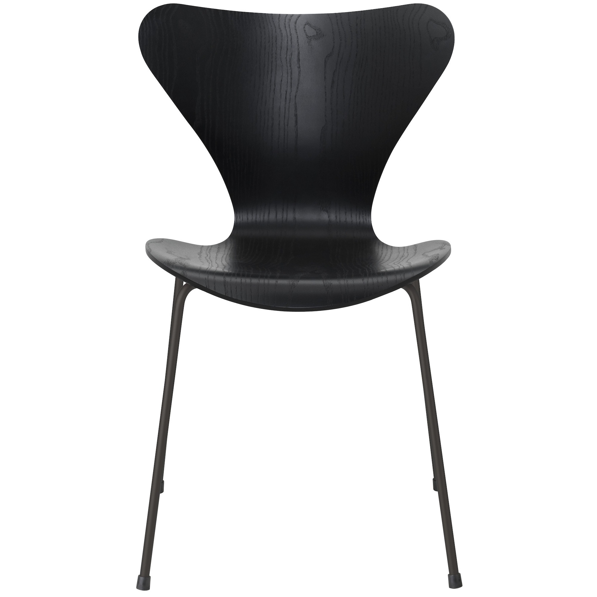 Chaise Série 7 (n°3107) – Noir / Warm Graphite Grey – Frêne coloré  – Fritz Hansen