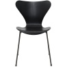 Series 7 chair (n°3107) – Black / Warm Graphite Grey – Coloured ash – Fritz Hansen