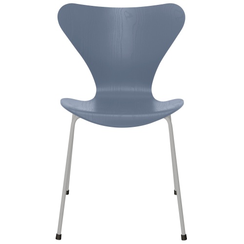 Chaise Série 7 (n°3107) – Dusk Blue / Nine Grey – Frêne coloré – Fritz Hansen