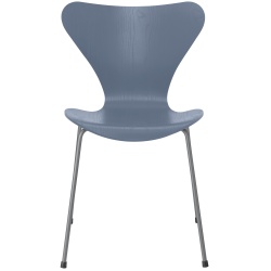 Chaise Série 7 (n°3107) – Dusk Blue / Silver Grey – Frêne coloré – Fritz Hansen