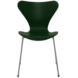 Series 7 chair (n°3107) – Evergreen / Silver Grey – Coloured ash – Fritz Hansen