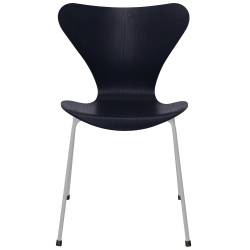 Chaise Série 7 (n°3107) – Midnight Blue / Nine Grey – Frêne coloré – Fritz Hansen