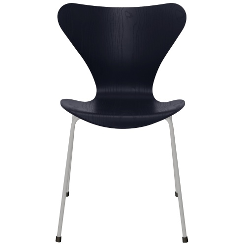 Chaise Série 7 (n°3107) – Midnight Blue / Nine Grey – Frêne coloré – Fritz Hansen