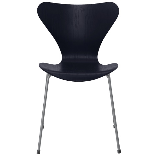 Chaise Série 7 (n°3107) – Midnight Blue / Silver Grey – Frêne coloré – Fritz Hansen