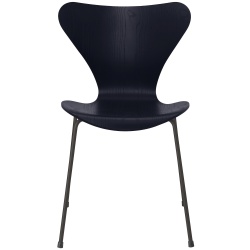 Chaise Série 7 (n°3107) – Midnight Blue / Warm Graphite – Frêne coloré – Fritz Hansen