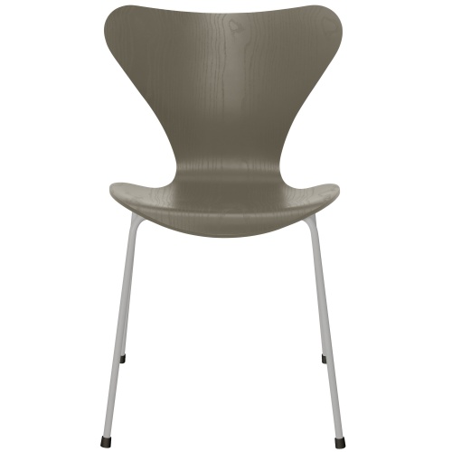 Series 7 chair (n°3107) – Olive Green / Nine Grey – Coloured ash – Fritz Hansen