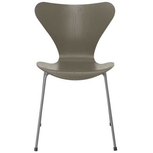 Series 7 chair (n°3107) – Olive Green / Silver Grey – Coloured ash – Fritz Hansen