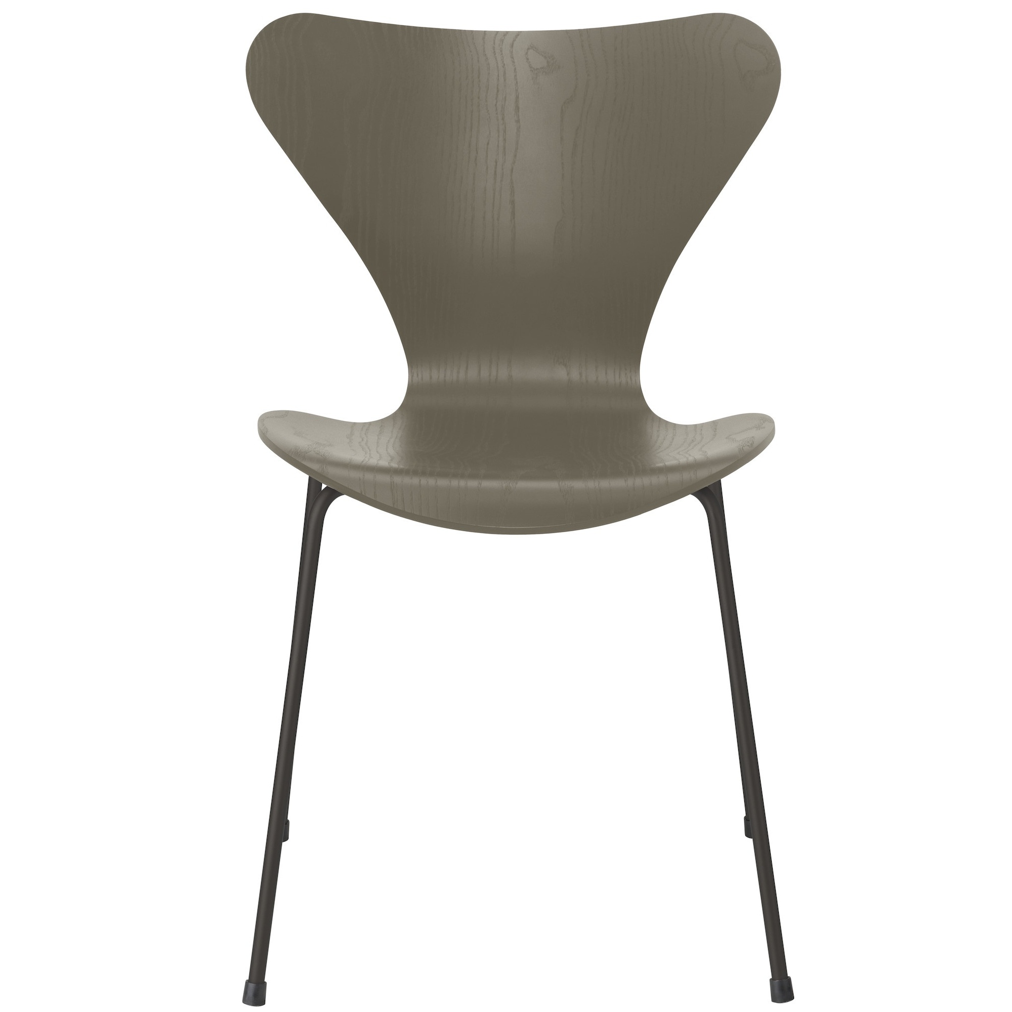 Chaise Série 7 (n°3107) – Olive Green / Warm Graphite – Frêne coloré – Fritz Hansen