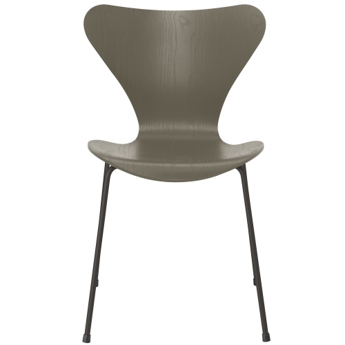 Series 7 chair (n°3107) – Olive Green / Warm Graphite – Coloured ash – Fritz Hansen