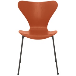 Chaise Série 7 (n°3107) – Paradise Orange / Warm Graphite – Frêne coloré – Fritz Hansen