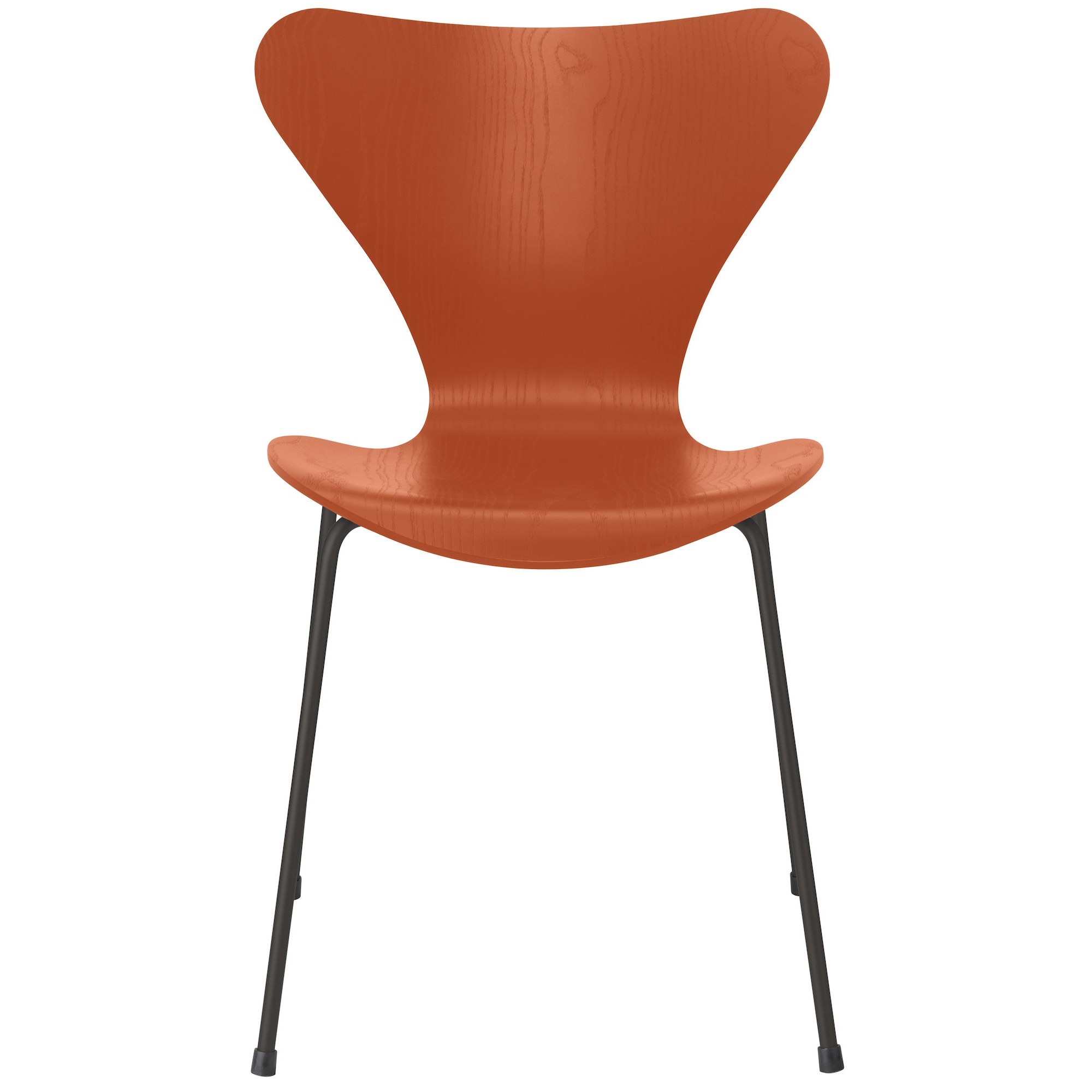 Series 7 chair (n°3107) – Paradise Orange / Warm Graphite – Coloured ash – Fritz Hansen