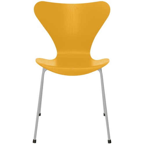 Series 7 chair (n°3107) – True Yellow / Nine Grey – Coloured ash – Fritz Hansen