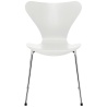 Series 7 chair (n°3107) – White / Chrome – Coloured ash – Fritz Hansen