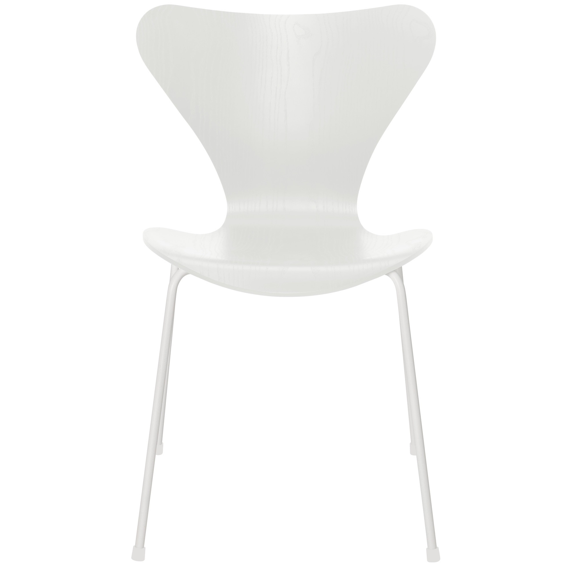 Chaise Série 7 (n°3107) – Blanc / Blanc – Frêne coloré – Fritz Hansen