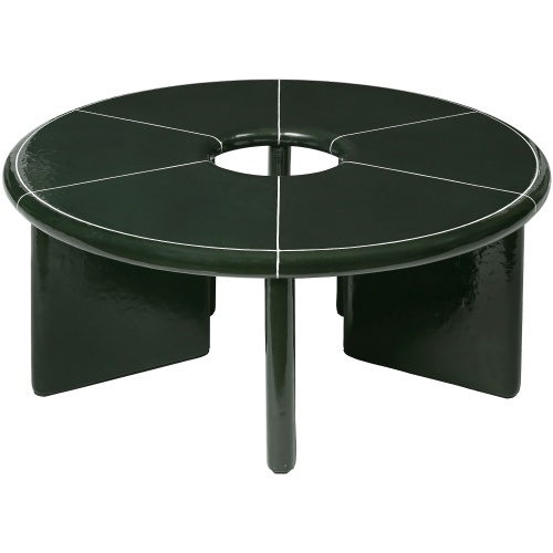 Deya coffee table, dark green – Ferm Living